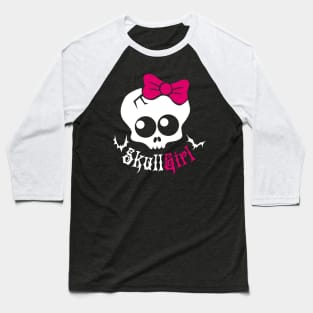 Skull Girl Baseball T-Shirt